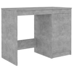 Desk Concrete Grey 140x50x76 cm Engineered Wood 3054784