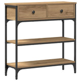 Console Table Artisan Oak 72.5 x 25 x 75 cm Engineered Wood 863520