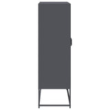 ZNTS Highboard Anthracite 68x39x123 cm Steel 853358