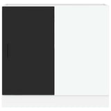 Kitchen Base Cabinet Lyon Black Engineered Wood 854290