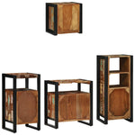 Bathroom Furniture Set 4 pcs Multicolour Solid Reclaimed Wood 3305651