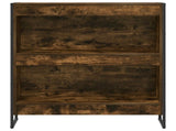 Book Cabinet Smoke Oak 80 x 30 x 86.5 cm Engineered Wood 886410