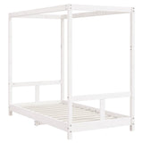 Kids Bed Frame White 80x160 cm Solid Wood Pine 834514