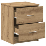 Bedside Cabinets 2 pcs with 2 Drawers Artisan Oak 40x36x50 cm 858802