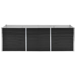 ZNTS Garden Raised Bed Anthracite 240x80x77 cm Galvanised Steel 45726