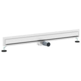 Wall Mounted Shower Drain Silver 100 cm Stainless Steel 304 42015996