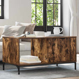 Coffee Table Smoked Oak 90 x 49 x 46 cm Engineered Wood 883449
