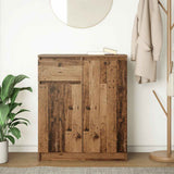 Sideboard with Drawer Old Wood 71x35x84 cm Engineered Wood 861596