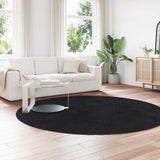Shaggy Rug High Pile NAVARRA Black 240x240 cm Polyester 4102926