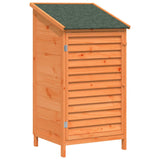Garden Shed with Roof Brown 59 x 56 x 113.5 cm Solid Fir Wood 42033455