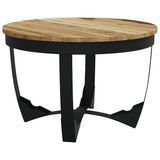 Coffee Table Solid Rough Mango Wood 60x40 cm 244673
