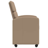 Dining Chairs with Wheels 2 pcs Cappuccino 58 x 65 x 98 cm 42017889