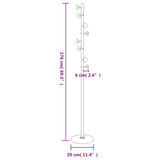 Coat Stand Black 176 cm Powder-coated Iron 377094