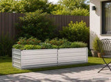 Raised Garden Bed Silver 160 x 40 x 55 cm galvanized 8006247