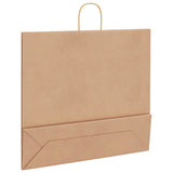Paper Bags 250 pcs with Handles Brown 54x15x49 cm 4101598