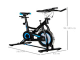 Stationary Exercise Bike, 8kg Flywheel Indoor Cycling Workout Fitness Bike, Adjustable Resistance T3398P376853