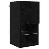 TV Wall Units 8 pcs Black Oak Engineered Wood 3402922