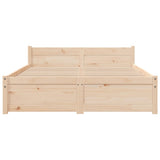 Bed Frame without Mattress Solid Wood 120x190 cm Small Double Small Double 815014