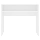 ZNTS Desk White 90x50x74 cm Engineered Wood 801170