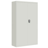 File Cabinet Light Grey 105x40x180 cm Steel 339769