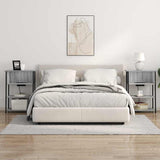 Bedside Cabinet Grey Sonoma 55 x 31 x 76 cm Engineered Wood 859503