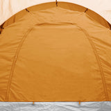 Camping Tent 6 Persons Grey and Orange 93186