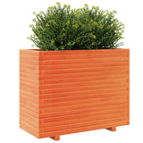 Garden Planter Wax Brown 90x40x72.5 cm Solid Wood Pine 3282596