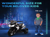 Kids Electric Motorcycle Ride-On Toy, with Three Wheels, Music, Horn, Lights T3398P348257
