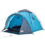 ZNTS Camping Tent Dome 3-Person Blue Quick Release 4004227