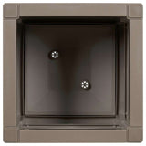 Garden Flower Box Light Brown 36 x 36 x 35 cm PP 42006498