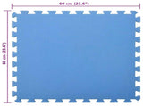 Pool Ground Mat 12 pcs Blue 4.32 EVA Foam 3433274