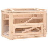 Hamster Cage 80x40x43 cm Solid Wood Fir 172379