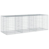 Gabion Basket with Cover 300x100x100 cm Galvanised Iron 3295194