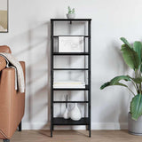 Bookshelf Black Oak 40 x 29.5 x 115 cm Engineered Wood 883904