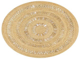 Handmade Rug Braided Jute 120 cm 133708