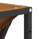 Fire Pit Brown 80 x 80 x 40 cm Weathering Steel 858995