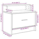 ZNTS Bedside Cabinets with Drawer 2 pcs White 51x31x47 cm 858669