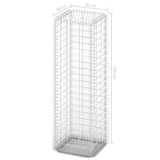 Gabion Basket with Lids Galvanised Wire 100 x 30 x 30 cm 141038