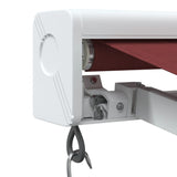 ZNTS Manual Retractable Awning Burgundy 500x300 cm 3215317