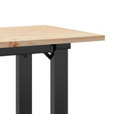 Coffee Table O-Frame 110x40x45 cm Solid Wood Pine and Steel 3282667