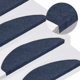 Stair Mats Self-adhesive 30 pcs Blue 65x22.5x3.5 cm 3365918