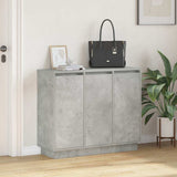 LED Sideboard Concrete Grey 90 x 32 x 75 cm Engineered Wood 869677