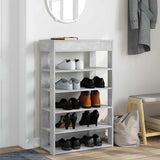Shoe Rack Concrete Grey 60x30x98 cm Engineered Wood 859926