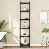 Bookcase 6-Tier Black 40x30x188 cm Engineered Wood 837642