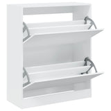Shoe Cabinet White 80x34x96.5 cm Engineered Wood 839966