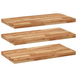 Floating Shelves 3 pcs 80x40x4 cm Oil Finished Solid Wood Acacia 3279637