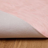 Faux Sheepskin Rug TAFALLA Pink 200 cm Polyester 42021561