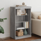 Sideboard with LED Lights Grey Sonoma 60.5x37x100 cm 836712