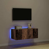 TV Wall Cabinet Old Wood 80 x 35 x 31 cm Engineered Wood 863104