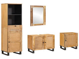 Bathroom Sets with Drawer with Shelf Natural Solid Mango Wood 3310062